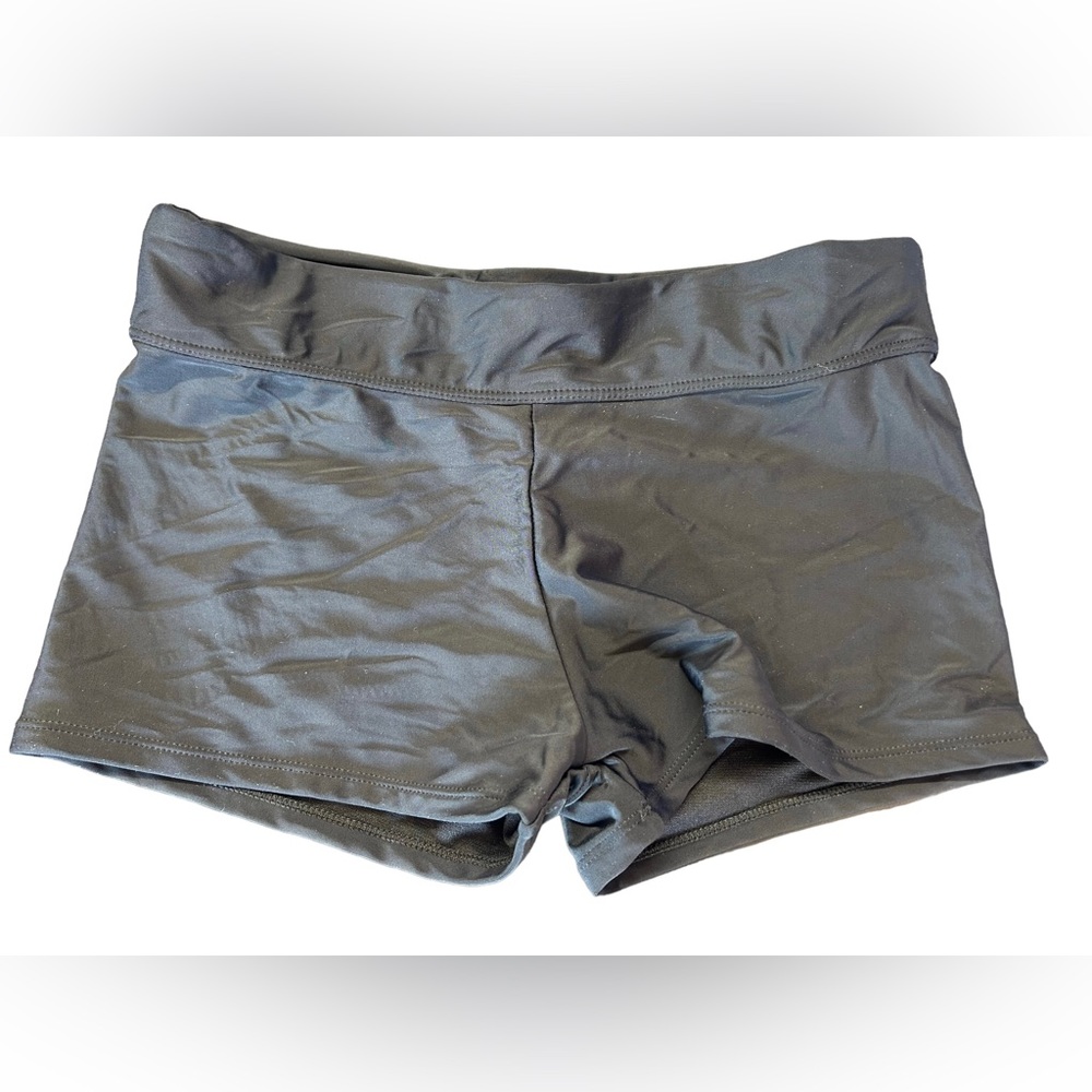 Women’s black high quality athletic swim Boyshorts bottoms size small NWT